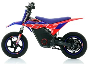 Mini moto elétrica para crianças Minicross electrica RFN Warrior SX-E250 Supermotard 250W 12/12" Até 25Km/hora cm limitador Azul/Vermelho