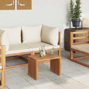 Mesa Lateral de Jardim 50x32.5x35 cm Madeira Sólida de Teca
