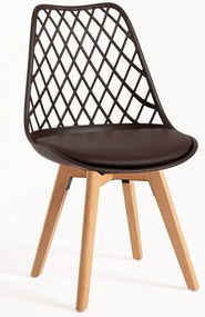 Pack 6 Cadeiras Mima - Marrom