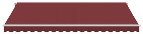 Toldo retrátil automático 450x300 cm bordô