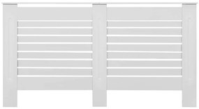 Cobertura de radiador 152x19x81,5 cm MDF branco