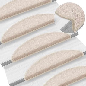 Tapetes de escada 20 pcs 56x17x3 cm cinzento-acastanhado