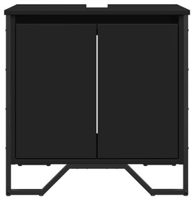 Móvel para lavatório 60x35x60 cm derivados de madeira preto