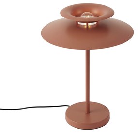 Candeeiro de Mesa Retro Aço Mocha 45cm - Pauly Retro