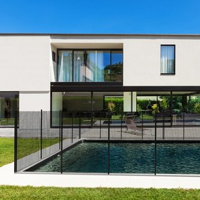 Conjunto de 2 Barreiras de Segurança para Piscina da Teslin Dimensões por barreira: 360 x 125 cm – Proteção para Varandas, Barreira Ocultante, Proteçã