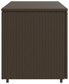 Armário de arrumação para jardim 110x55x60,5cm vime PE castanho