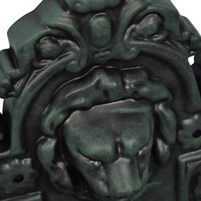 Fonte de parede com design cabeça de leão