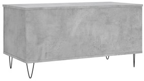 Mesa de centro 90x44,5x45 derivados de madeira cinzento cimento