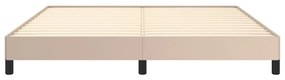 Estrutura de cama 160x200 cm couro artificial cappuccino