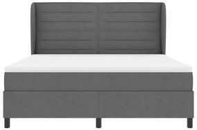 Cama Box com Colchão Cinza Escuro 180x200 cm