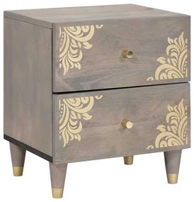 vidaXL Armário de Cabeceira com gaveta Cinzeto 40 x 33 x 46 cm