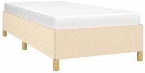 Estrutura de cama sem colchão 80x200 cm creme