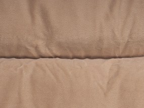 Cama para animal de estimação em veludo creme 60 x 45 cm ERGANI Beliani