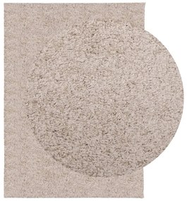 Tapete shaggy de pelo alto PAMPLONA 240x340 cm bege