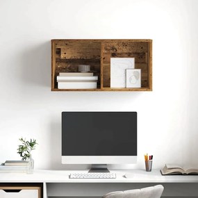 Gabinete para TV com prateleira Madeira antiga 37 x 37 x 72 cm