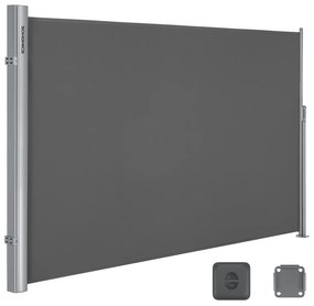 Toldo lateral retrátil para varanda com proteção solar | SONGMICS | cinzento | GSA205G.