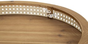 MESA DE APOIO FUJI Ø 60X60,5 CM CASTANHA