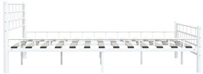 Estrutura de cama metal 160x200 cm branco