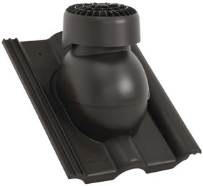 vidaXL Ventilador de teto preto
