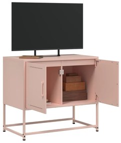 Móvel de TV 68,5x39x60,5 cm aço rosa
