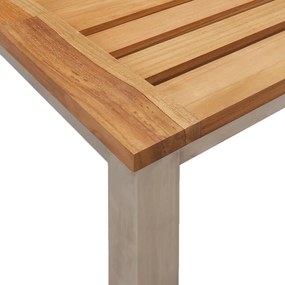Conjunto de Jantar de Jardim vidaXL 3 Peças Madeira Sólida de Acácia,
