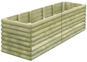 vidaXL Canteiro elevado para jardim 206x50x48 cm pinho impregnado