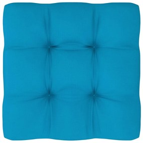 Almofadão para sofá de paletes 60x60x10 cm azul