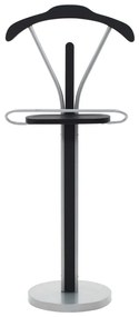 Cabide de pé 45x35x107 cm preto e cinzento