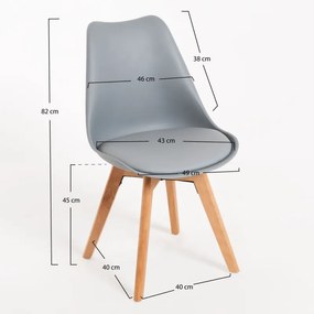 Cadeira Synk Basic - Cinza claro