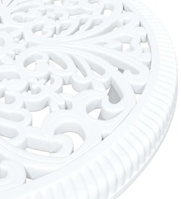 Conjunto de Bistrô de Jardim 3 Peças vidaXL Alumínio Fundido Branco