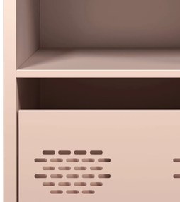 Aparador 68x39x73,5 cm aço laminado a frio rosa