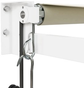 Toldo retrátil automático 3x2,5 m cor creme