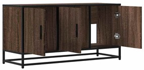 Móvel p/ TV 100x35x50 cm deriv. madeira/metal carvalho castanho