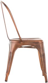 Cadeira metálica Benedikt 89 x 44 x 48 cm Cobre