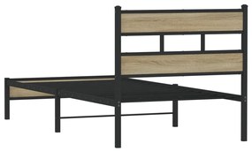 Estrutura cama s/ colchão derivados de madeira carvalho sonoma