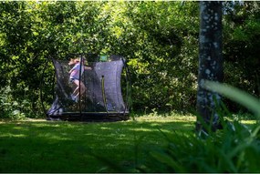 Trampolim de solo Silhouette ø305 cm com rede de segurança - rosa