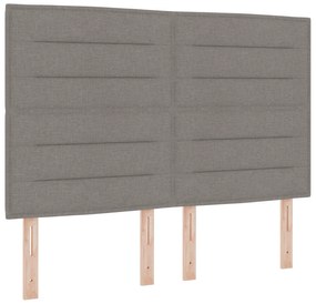 Cabeceira Design Lines Taupe 140 cm Tecido