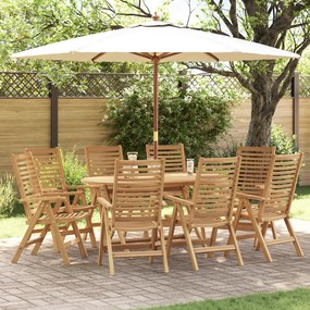 Cadeiras de Jardim vidaXL Dobrável 8 pcs Madeira de Teca