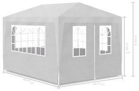 Tenda de Eventos Profissional Impermeável - 3x4 m - Branco