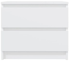 Mesas de cabeceira 2 pcs derivados de madeira branco