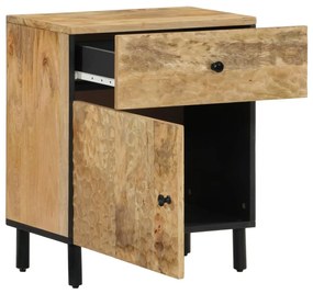 Mesa de cabeceira 50x33x60 cm madeira de mangueira maciça