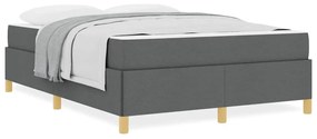 Cama Box Cinza Escuro e Branco e Cinza Escuro 140 x 200 cm