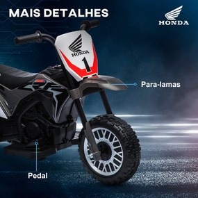 HOMCOM Mota Elétrica com Licença Honda CRF450RL para Crianças acima de