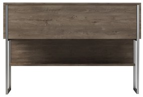 Cômoda Luxe – Prateada e Nogal – 120 x 80 x 30 cm
