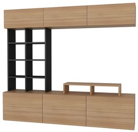 Móvel TV Sasa – Teak Preto – 180 cm