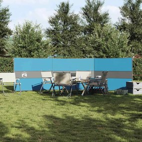 Corta-vento de campismo 490x123 cm impermeável azul
