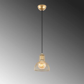 Candeeiro de Teto Vazo – Dourado Brilhante – 17 x 17 x 114 cm
