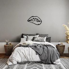 Acessório Decorativo de Parede Lips – Preto – 42 x 69 cm