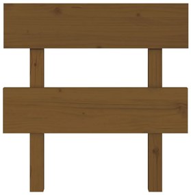 Cabeceira de cama 78,5x3x81 cm pinho maciço castanho mel