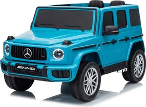 Carro elétrico para Crianças 3 a 7 anos*, 12V 4x4 Mercedes G63 AMG Rodas Espuma EVA, Controle remoto Azul